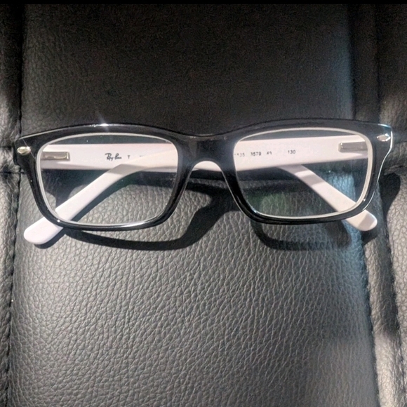 Ray-Ban White Rectangular Glasses - Picture 2 of 5